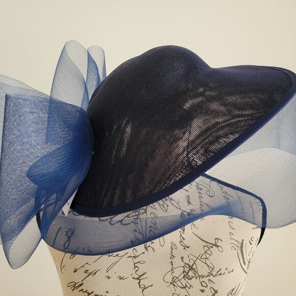 Paris Hand-Made Large Brim Ruffle Organza Hat – Elegant Fascinator for Derby main image 6